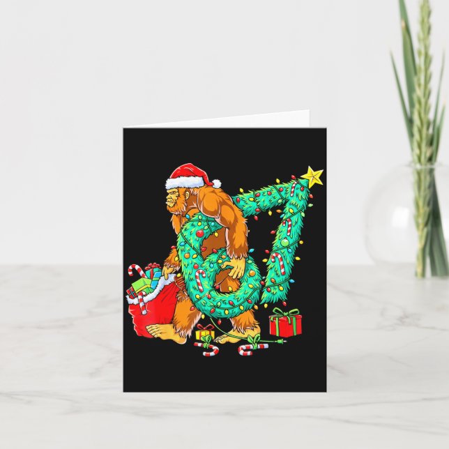 Bigfoot 67 Meme Christmas Tree 67 Baseball Lifesty Card (Front)