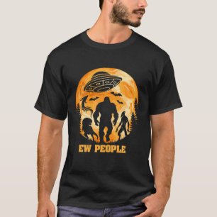 Bigfoot Alien Dinosaur Ghost Funny Halloween T-Shirt