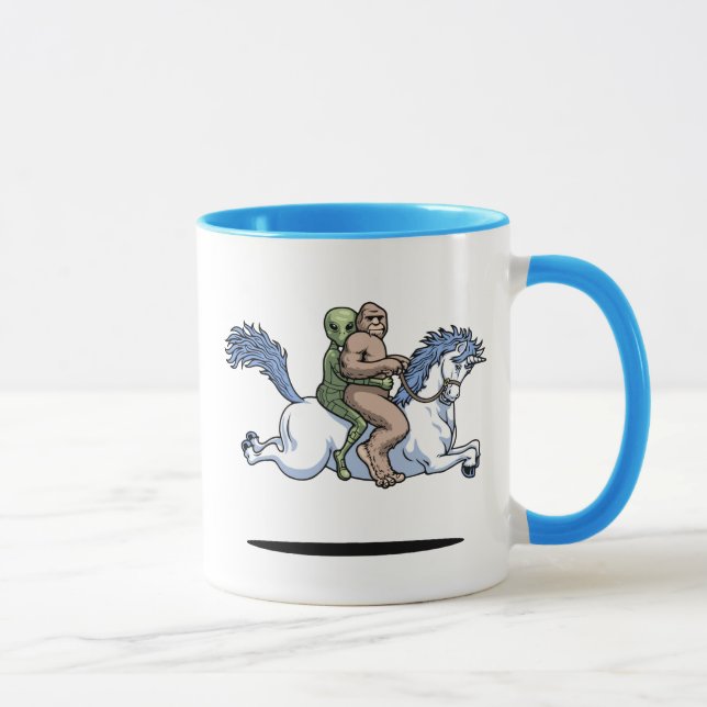 Bigfoot, Alien, Unicorn Mug (Right)