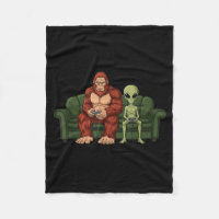 Bigfoot Alien Video Games Gaming Sasquatch Ufo Men
