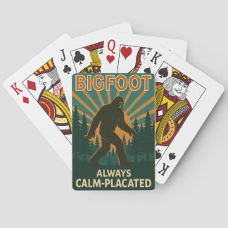 Bigfoot – Always Calm-Placated Playing Cards