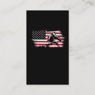 Bigfoot American Flag Vintage Sasquatch Business Card