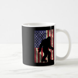 Bigfoot American US Flag Memorial Day Sasquatch Pa Coffee Mug