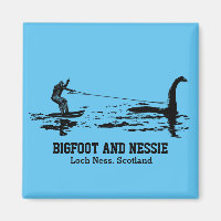 Bigfoot and Nessie Loch Ness Personalised Text