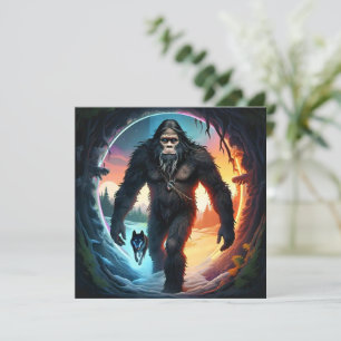 Bigfoot and Wolf Portal Card