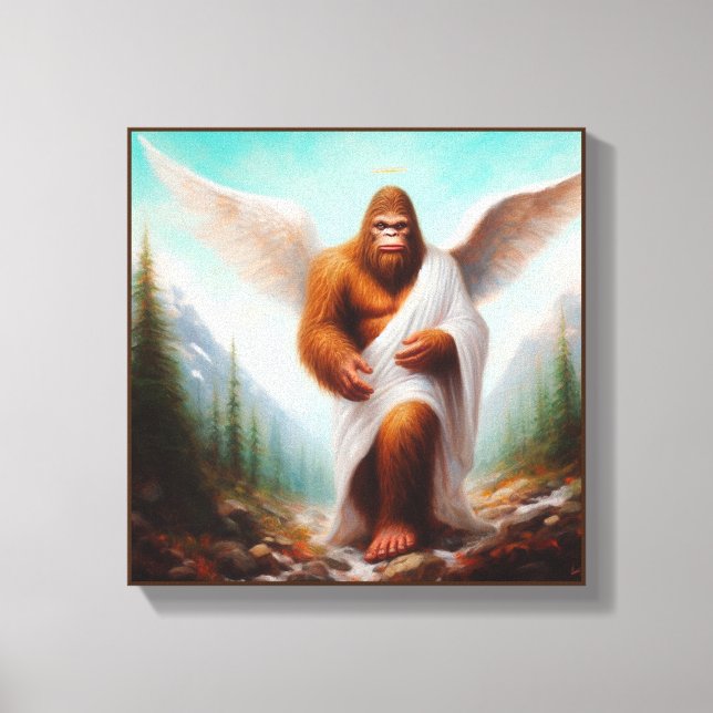 Bigfoot Angel Canvas Print (Front)