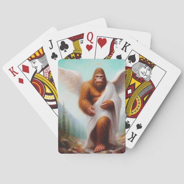 Bigfoot Angel Playing Cards (Back)