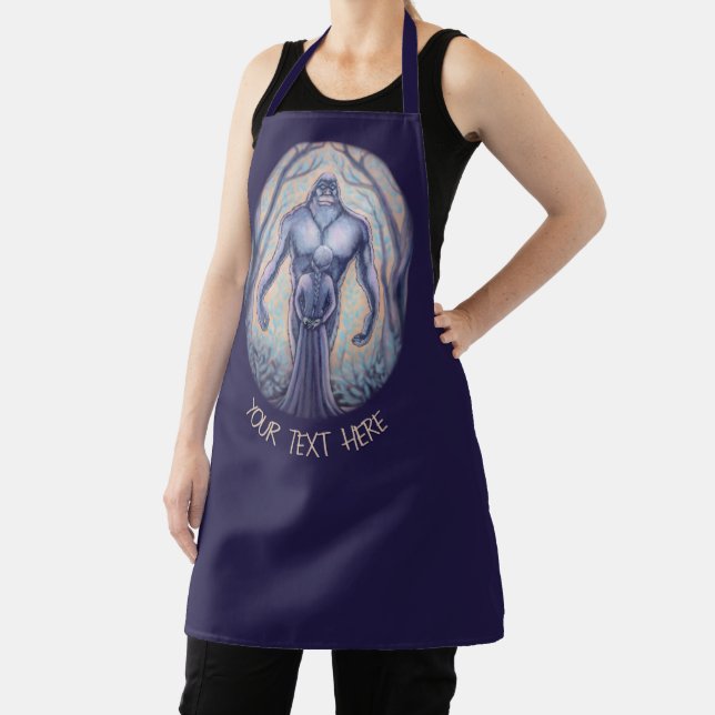 Bigfoot Aprons Personalised Sasquatch Art Aprons (Insitu)