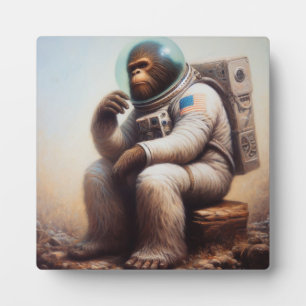 Bigfoot Astronaut Plaque
