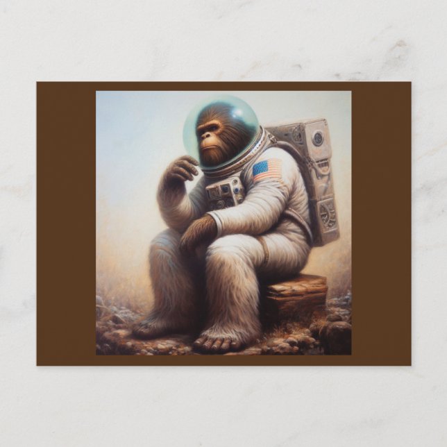 Bigfoot Astronaut Postcard (Front)