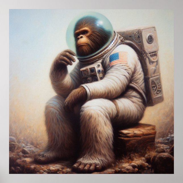 Bigfoot Astronaut Poster (Front)