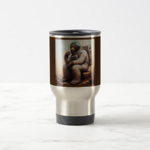 Bigfoot Astronaut Travel Mug