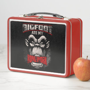 BIGFOOT ATE MY HOMEWORK METAL LUNCH BOX