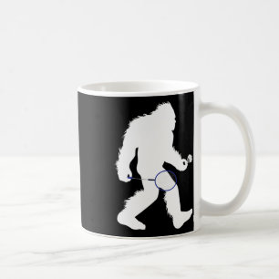 Bigfoot Badminton Player Sasquatch Shuttle  Coffee Mug
