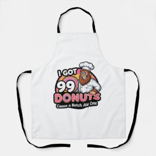 Bigfoot Baker I Got 99 Doughnuts Apron