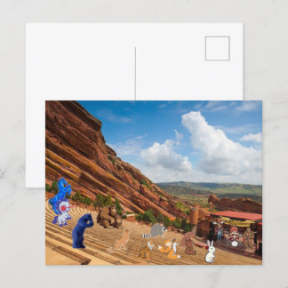 Bigfoot band at Red Rocks Holiday Postcard