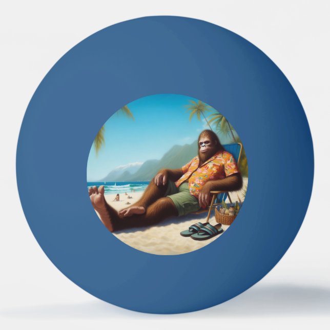 Bigfoot Beach Ping Pong Ball (Front)