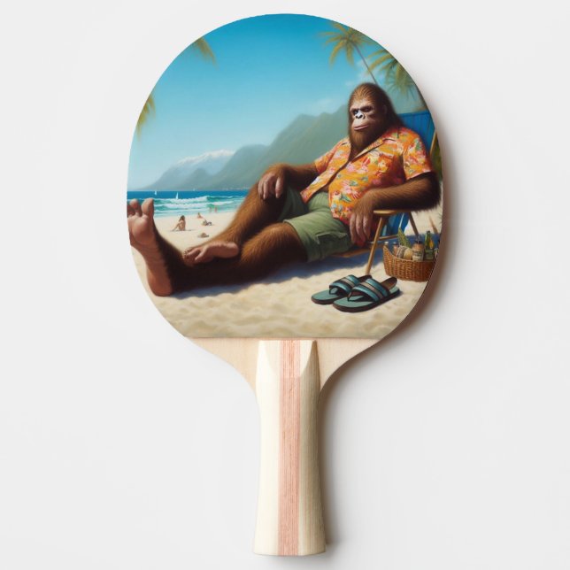 Bigfoot Beach Ping Pong Paddle (Front)