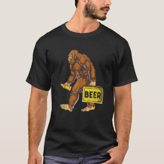 Bigfoot Beer Bottle Funny Sasquatch T-Shirt