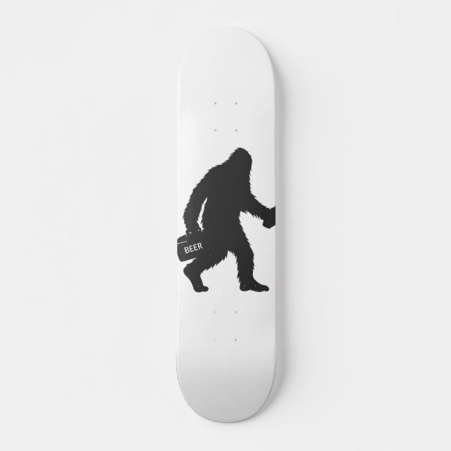 Bigfoot beer silhouette skateboard (Front)