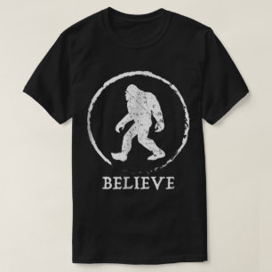 Bigfoot Believe Cryptid Design T-Shirt