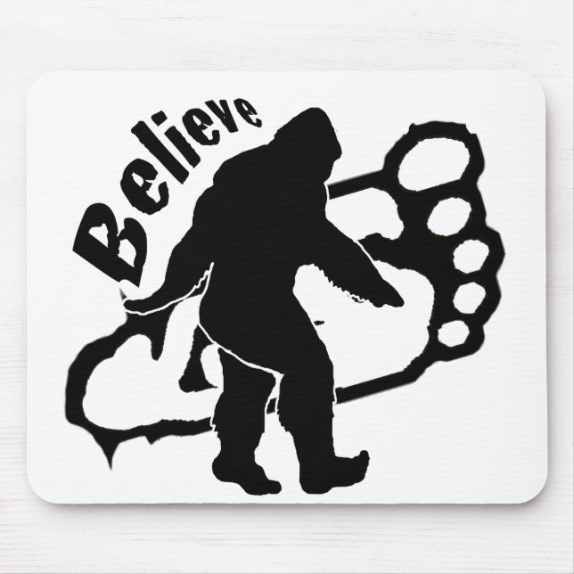 Bigfoot Believe Mouse Mat (Front)