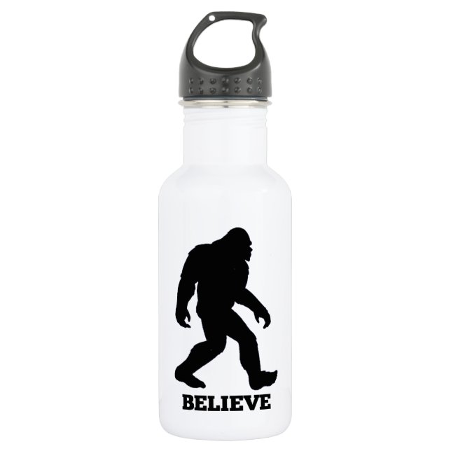 Bigfoot BELIEVE Sasquatch 532 Ml Water Bottle (Front)