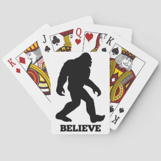 Bigfoot BELIEVE Sasquatch Playing Cards