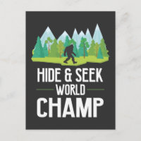 Bigfoot Believer Joke Sasquatch Hide Champion