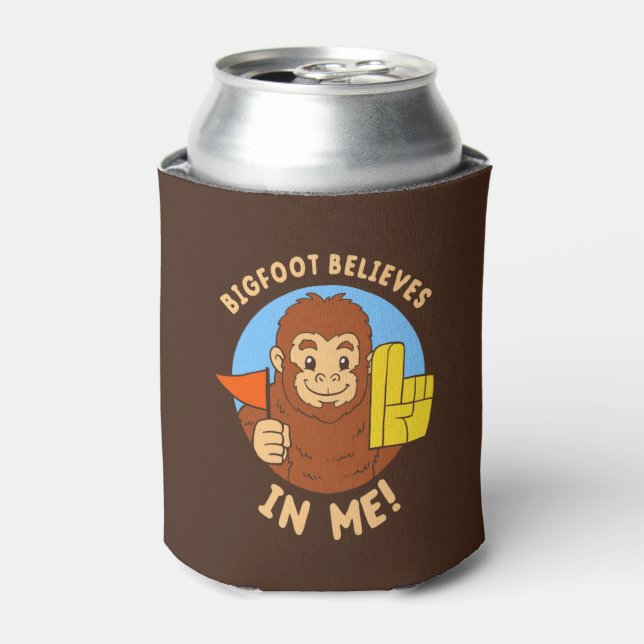 Bigfoot Believes In Me Can Cooler (Can Front)
