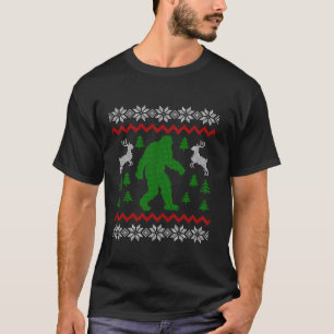 Bigfoot Big Foot Yeti Sasquatch Christmas Ugly Swe T-Shirt