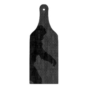 Bigfoot Black Silhouette Carbon Fibre Style Cutting Board