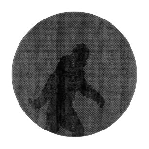Bigfoot Black Silhouette Carbon Fibre Style Cutting Board