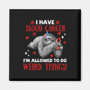 Bigfoot Blood Cancer Awareness Apparel I Allow To Magnet