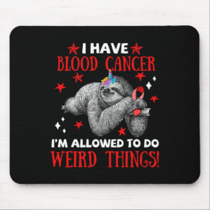 Bigfoot Blood Cancer Awareness Apparel I Allow To Mouse Mat