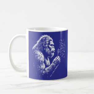Bigfoot Blowing Soap Bubbles Coffee Mug