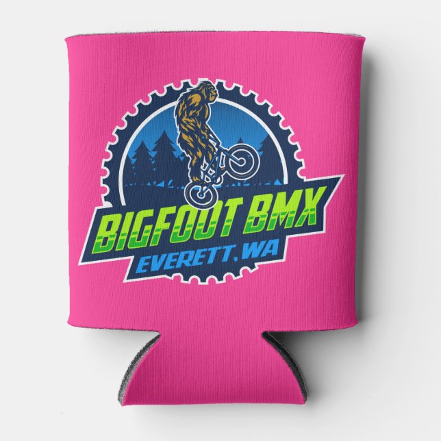 Bigfoot BMX Can Koozie (Front)