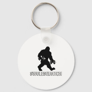 Bigfoot Bodybuilding Dumbbell Weights Sasquatch Li Key Ring