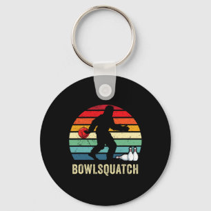 Bigfoot Bowling Gift Sasquatch Gifts Bowler Byll P Key Ring