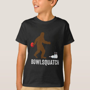 Bigfoot Bowling Gift Sasquatch Gifts Bowler Byll P T-Shirt