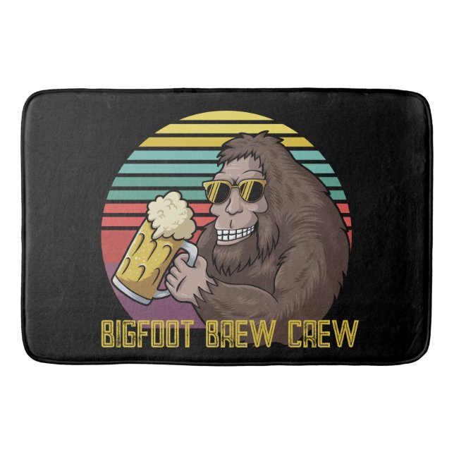 Bigfoot Brew Crew  Bath Mat (Front)