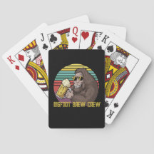 Bigfoot Brew Crew Playing Cards