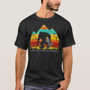 Bigfoot bring PARKINSONS DISEASE ribbon funny T-Shirt
