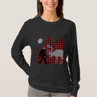Bigfoot Buffalo Plaid Christmas Trees and Reindeer