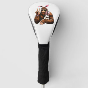 Bigfoot Bunny Funny Easter Day Sasquatch Golf Head Cover