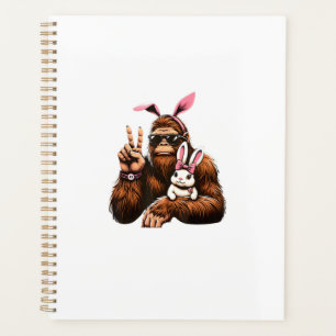 Bigfoot Bunny Funny Easter Day Sasquatch T-Shirt Planner