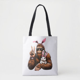 Bigfoot Bunny Funny Easter Day Sasquatch Tote Bag