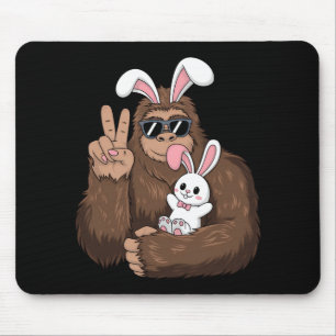 Bigfoot Bunny Rabbit Funny Easter Day Sasquatch Mouse Mat