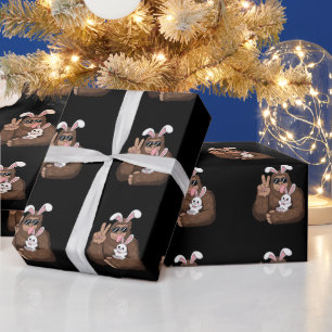 Bigfoot Bunny Rabbit Funny Easter Day Sasquatch Wrapping Paper