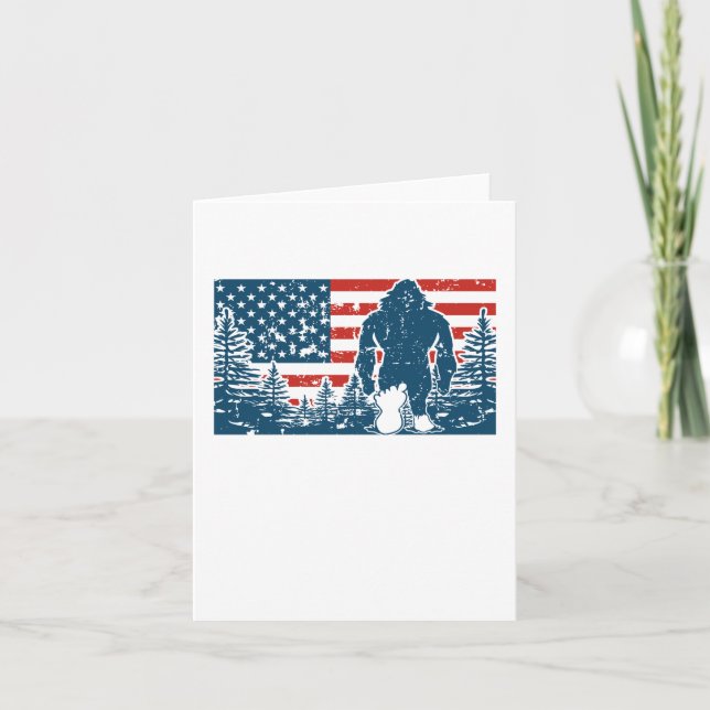 Bigfoot Camping America 4th of July Gift Card (Front)